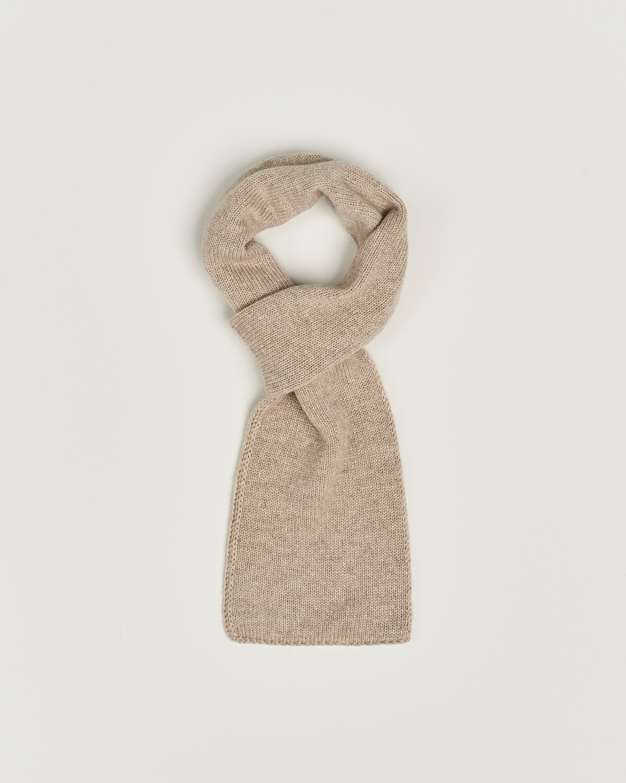 Homme | Piacenza Cashmere Short Loop Cashmere Scarf Light Beige | Piacenza Cashmere | Short Loop Cashmere Scarf Light Beige