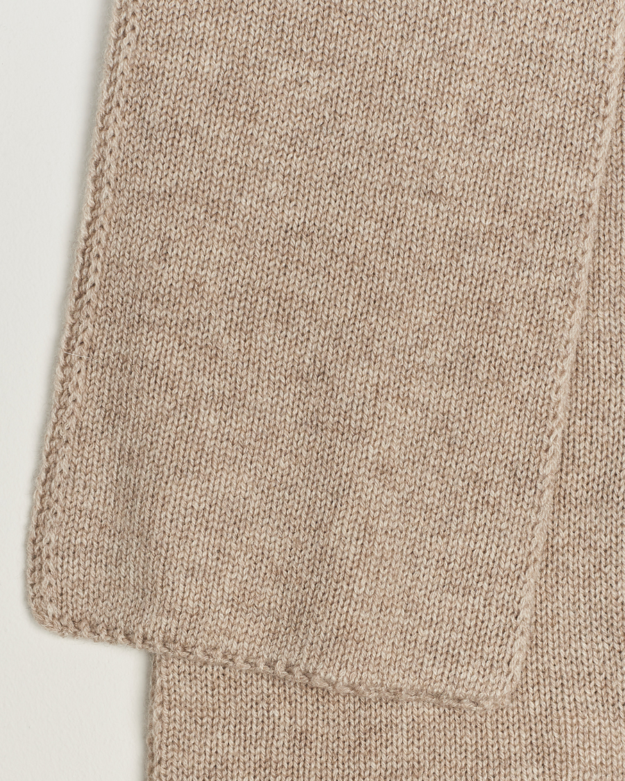 Homme | Piacenza Cashmere Short Loop Cashmere Scarf Light Beige | Piacenza Cashmere | Short Loop Cashmere Scarf Light Beige