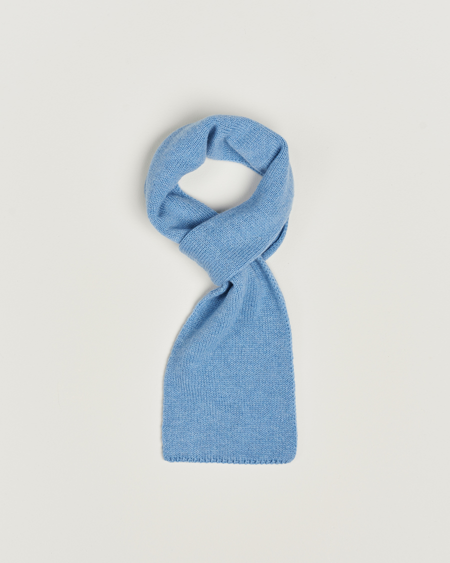 Homme | Piacenza Cashmere Short Loop Cashmere Scarf Light Blue | Piacenza Cashmere | Short Loop Cashmere Scarf Light Blue