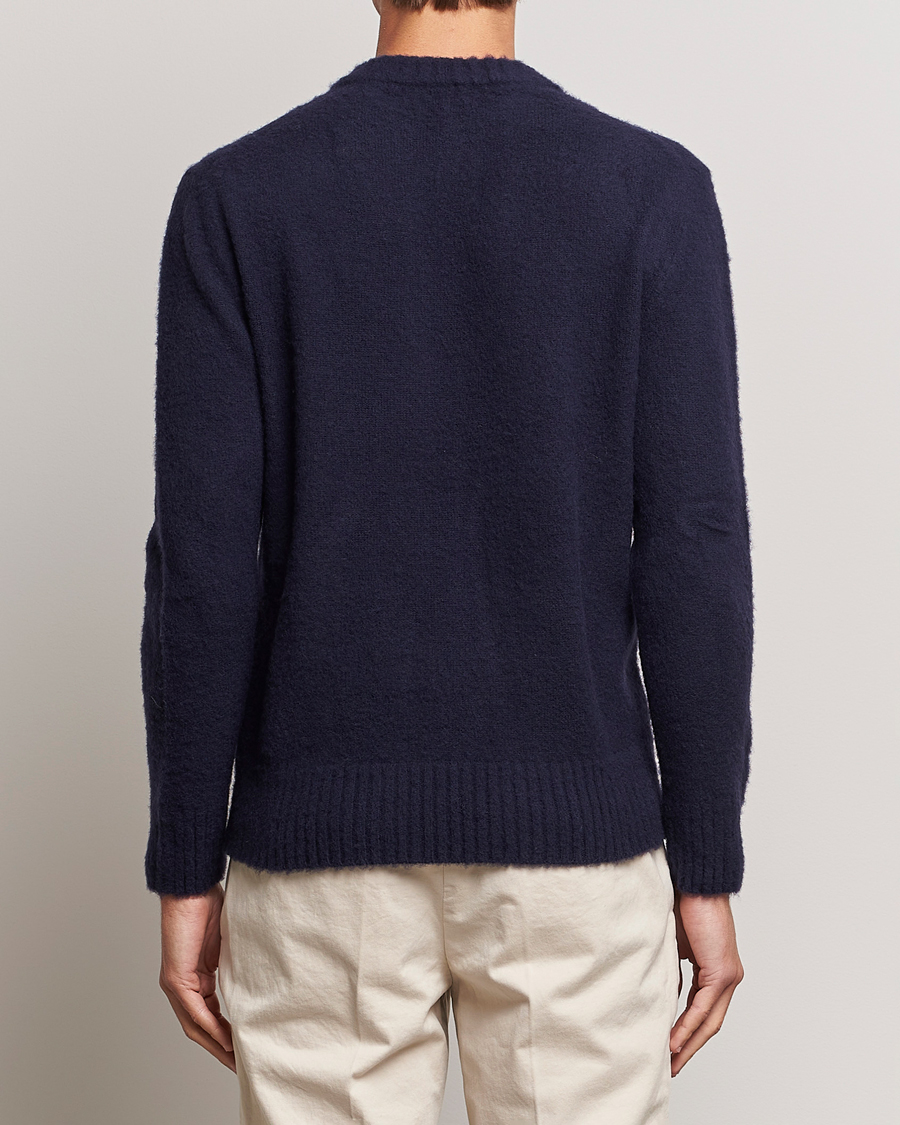 Homme | Pulls Et Tricots | Piacenza Cashmere | Brushed Wool Crew Neck Navy