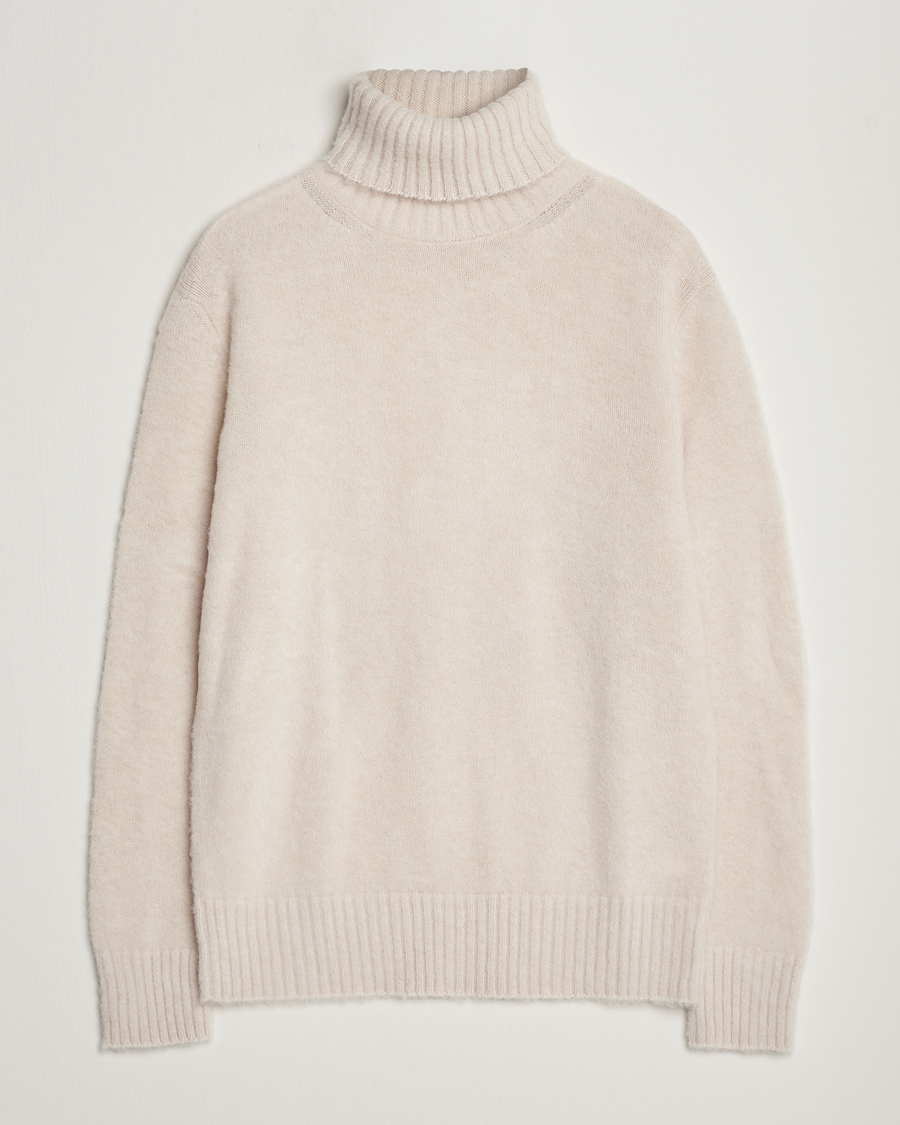 Homme | Pulls Et Tricots | Piacenza Cashmere | Brushed Wool Rollneck Beige