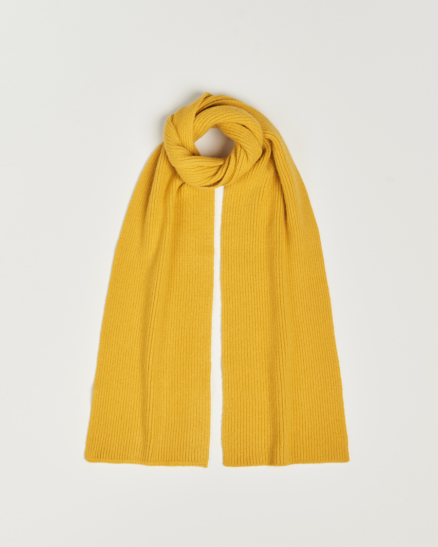 Heren | Le Bonnet Lambswool/Caregora Scarf Mustard | Le Bonnet | Lambswool/Caregora Scarf Mustard
