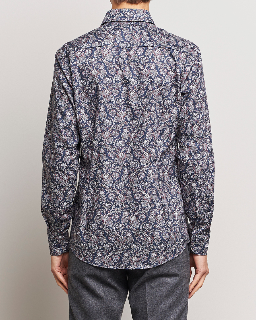 Homme | Chemises | Eton | Slim Fit Signature Twill Printed Shirt Navy Blue