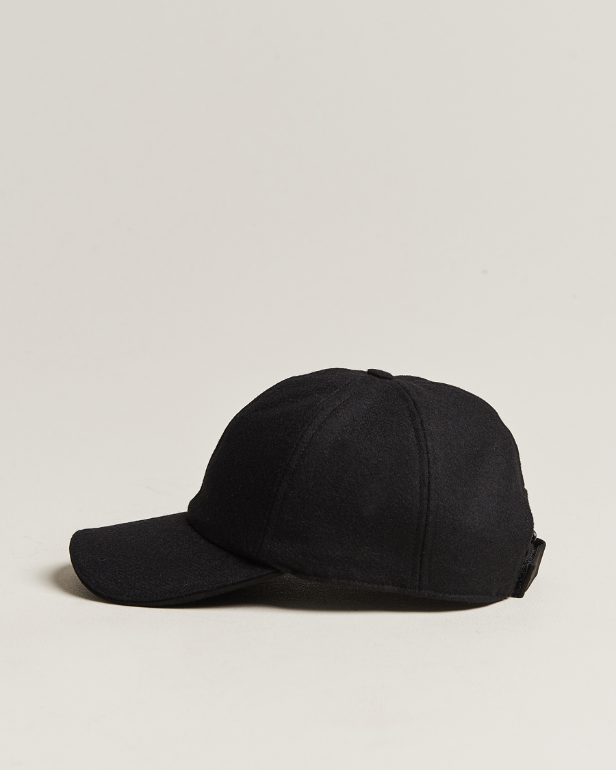Homme | Eton Wool Baseball Cap Black | Eton | Wool Baseball Cap Black