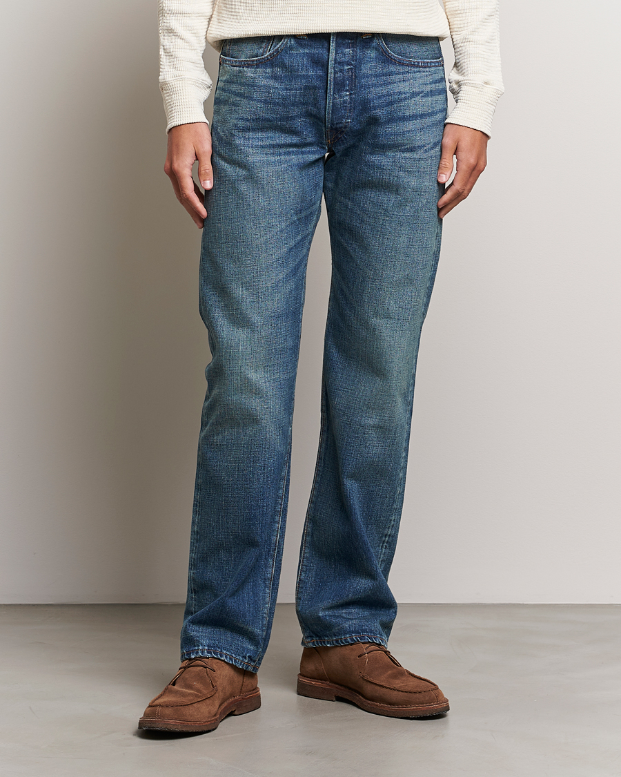 Homme | Jeans | RRL | Straight Fit 5-Pocket Denim Once Washed