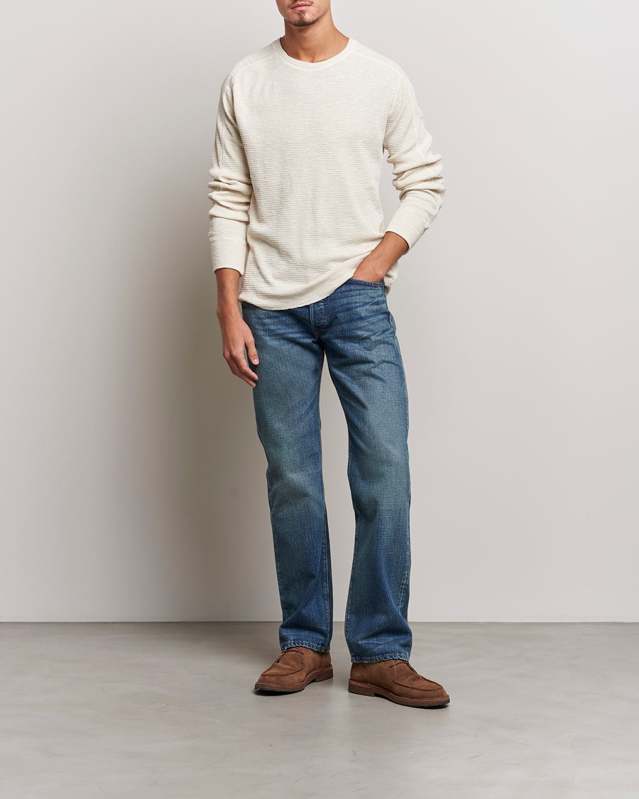 Homme | Pulls Et Tricots | RRL | Long Sleeve Henley Paper White