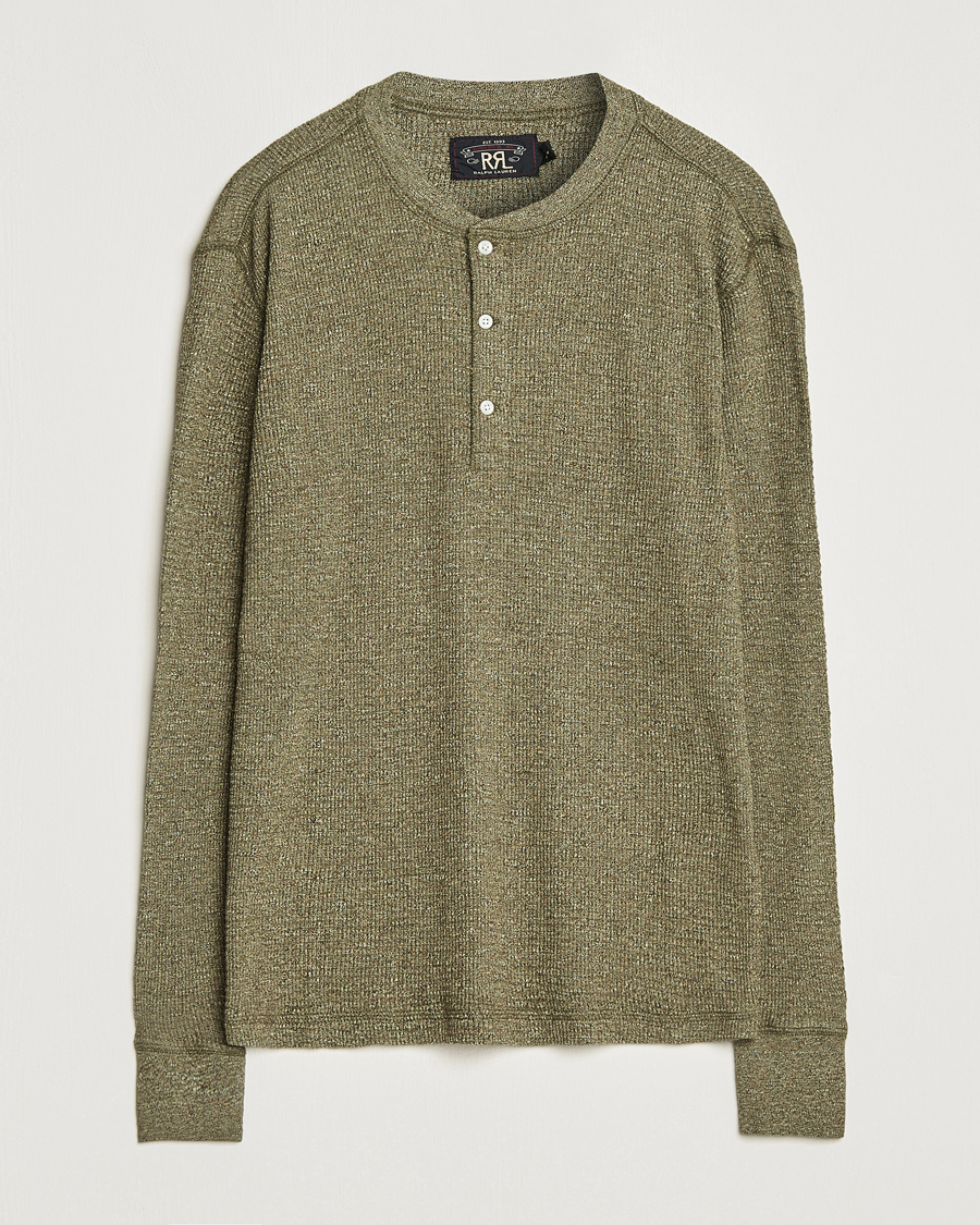 Homme | Pulls Et Tricots | RRL | Long Sleeve Henley Olive