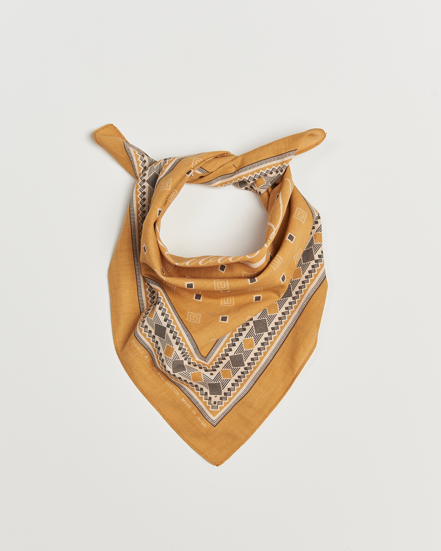 Homme | RRL Diamond Printed Bandana Golden Tan | RRL | Diamond Printed Bandana Golden Tan