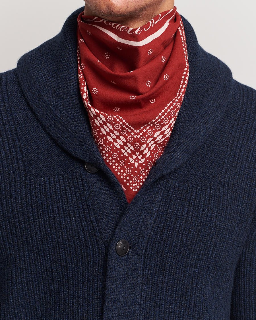 Homme | RRL Benson Printed Bandana Turkey Red | RRL | Benson Printed Bandana Turkey Red