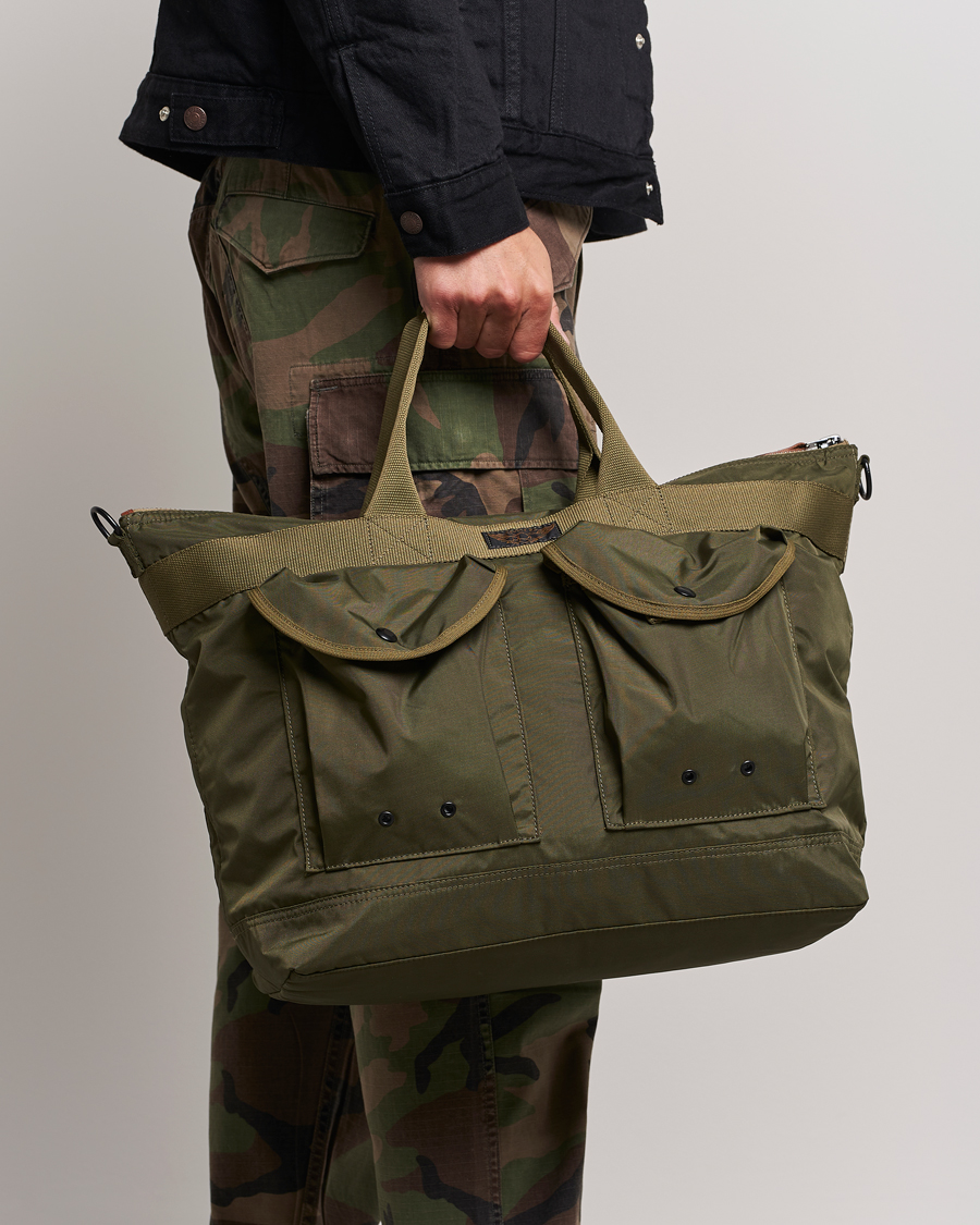 Homme | RRL Nylon Utility Day Tote Olive | RRL | Nylon Utility Day Tote Olive