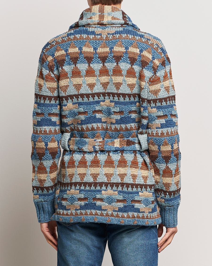 Homme | Pulls Et Tricots | RRL | Ranch Shawl Collar Cardigan Brown/Blue