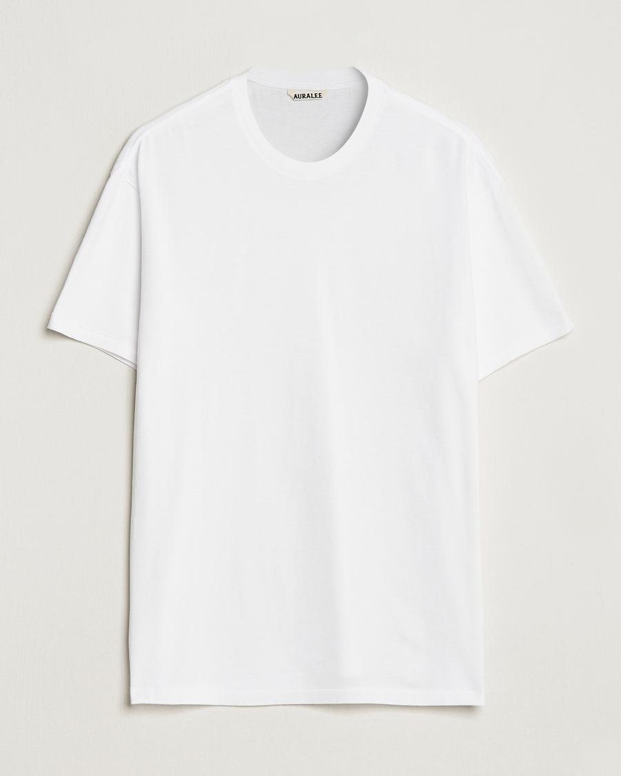 Homme | T-shirts | Auralee | Seamless Crew Neck T-Shirt White
