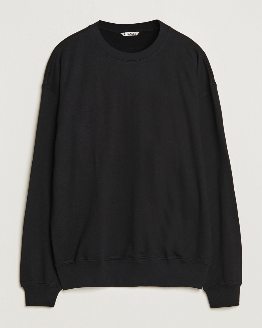 Homme | Pulls Et Tricots | Auralee | High Gauge Sweatshirt Black