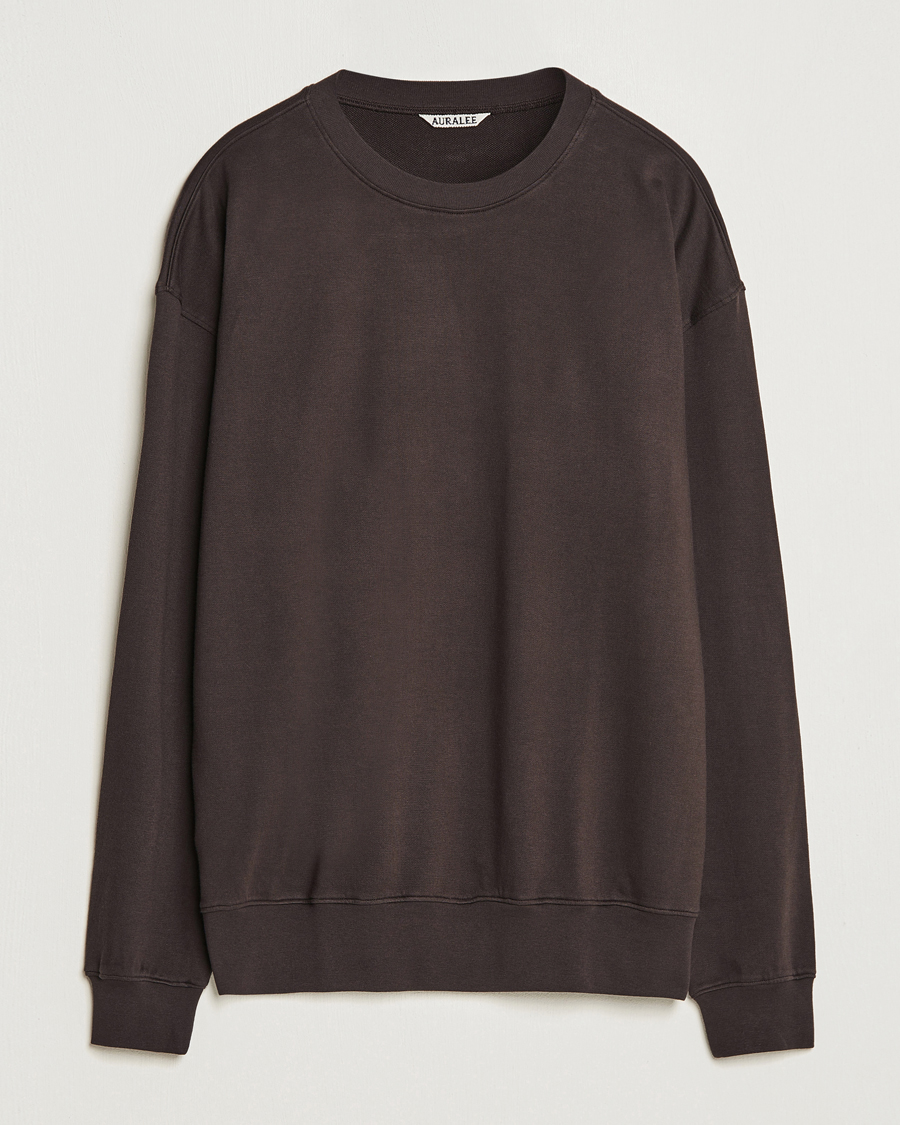 Homme | Pulls Et Tricots | Auralee | High Gauge Sweatshirt Dark Brown