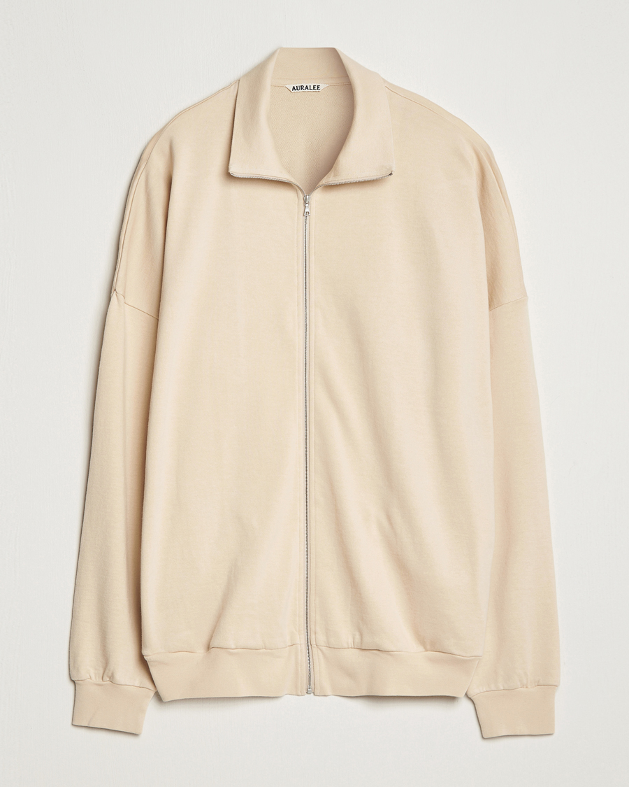 Homme | Pulls Et Tricots | Auralee | High Gauge Zip Blouson Light Beige