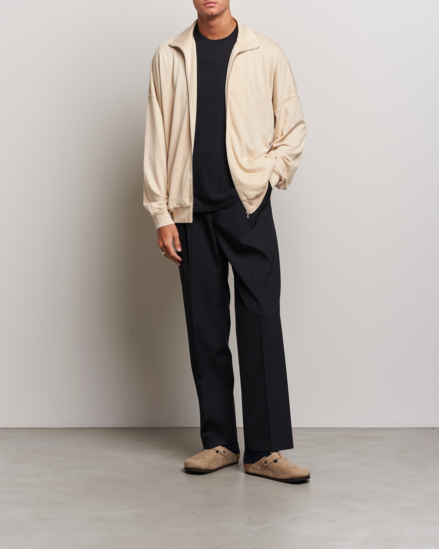 Homme | Pulls Et Tricots | Auralee | High Gauge Zip Blouson Light Beige