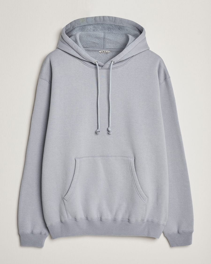 Homme | Pulls Et Tricots | Auralee | Smooth Soft Sweat Hoodie Blue Gray