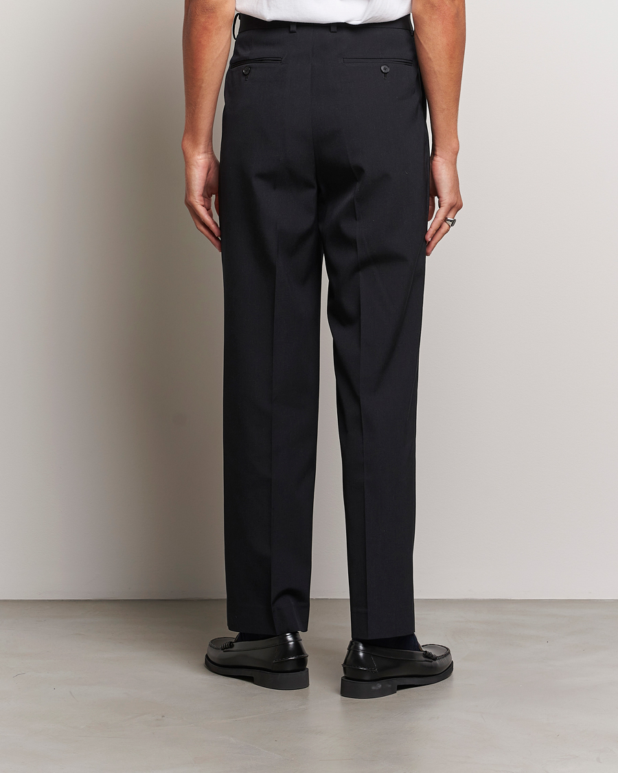 Heren | Broeken | Auralee | Wool Gabardine Slacks Black