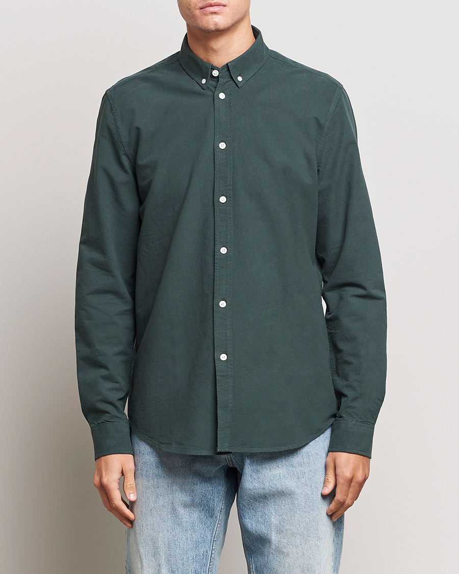 Homme | Chemises | Samsøe Samsøe | Liam Button Down Shirt Darkest Spruce