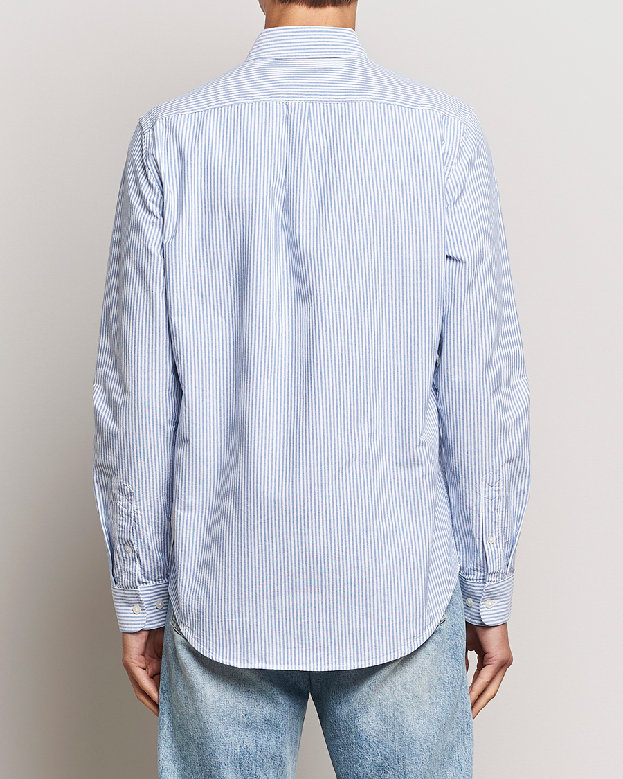 Homme | Chemises | Samsøe Samsøe | Liam Striped Button Down Shirt Blue/White