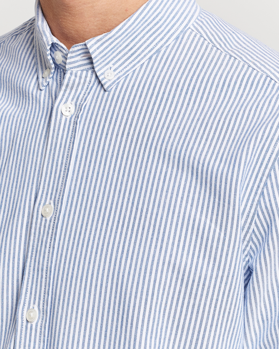 Homme | Chemises | Samsøe Samsøe | Liam Striped Button Down Shirt Blue/White