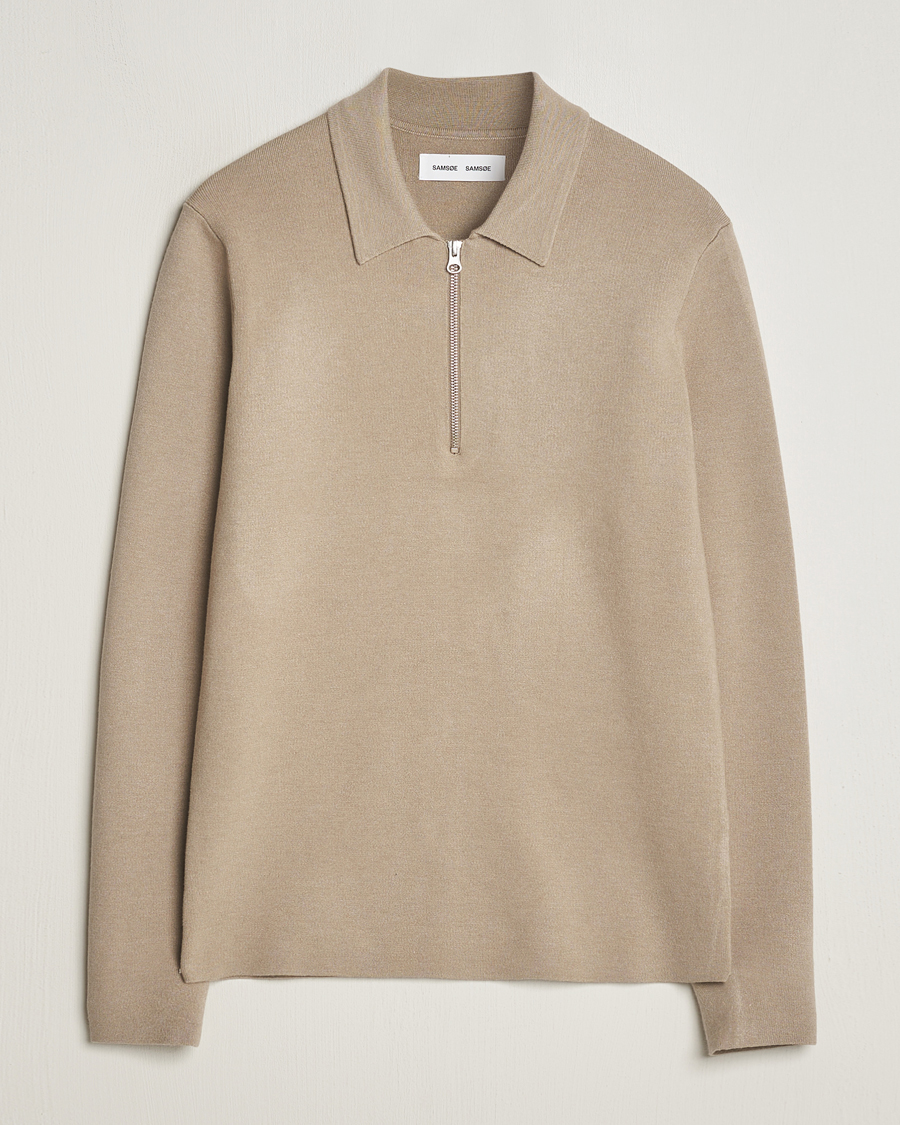 Heren | Truien | Samsøe Samsøe | Guna Half Zip Pure Cashmere