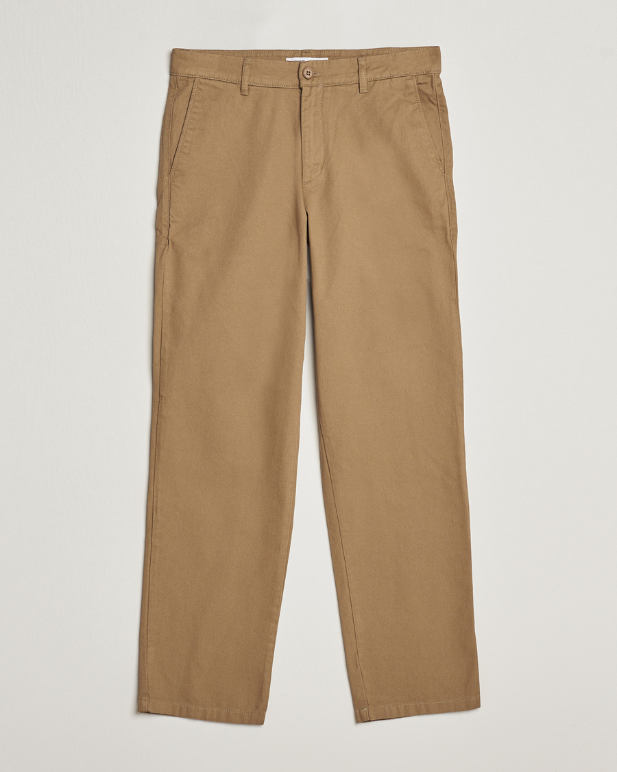 Homme | Pantalons | Samsøe Samsøe | Johnny Cotton Trousers Covert Green