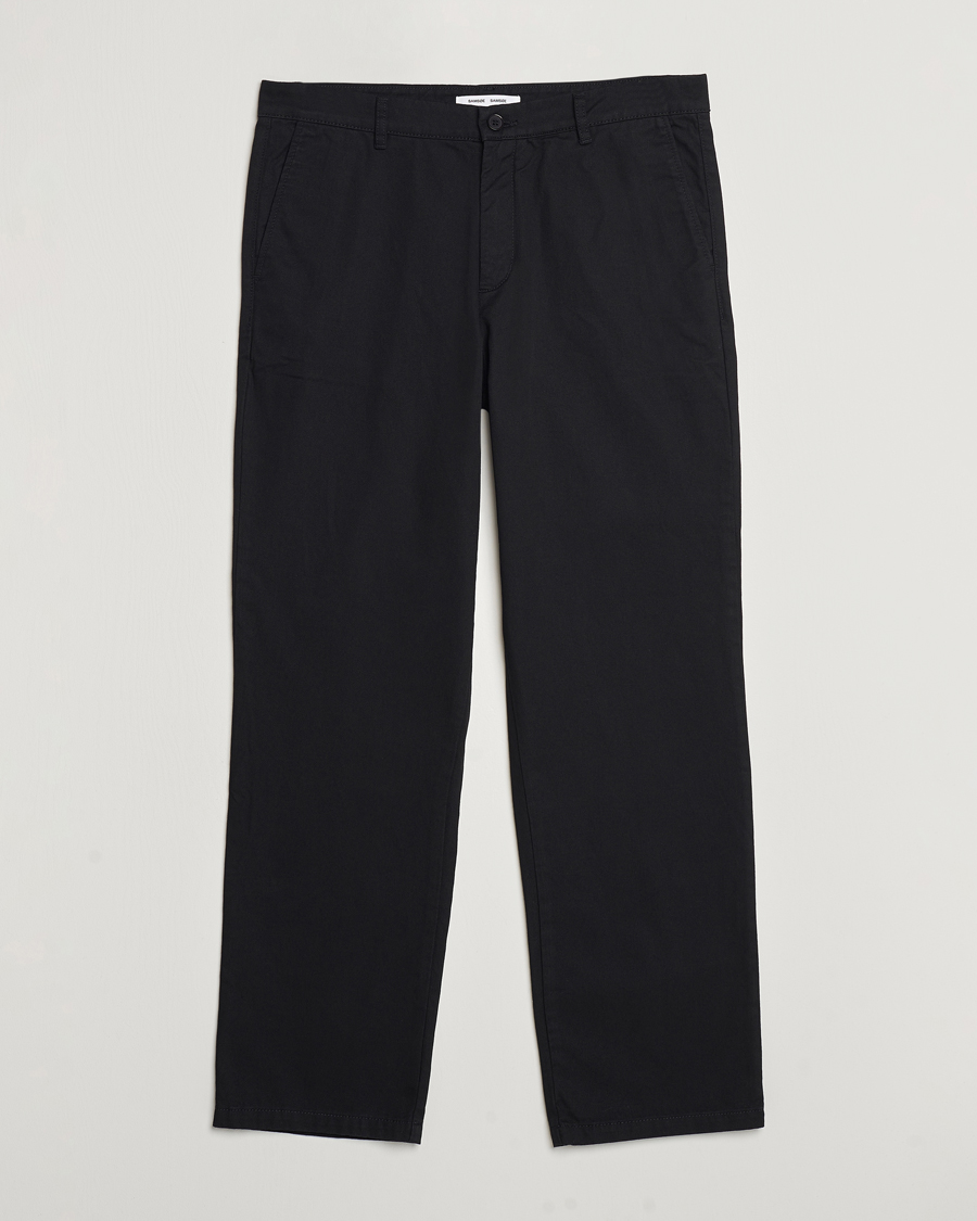 Heren | Broeken | Samsøe Samsøe | Johnny Cotton Trousers Black