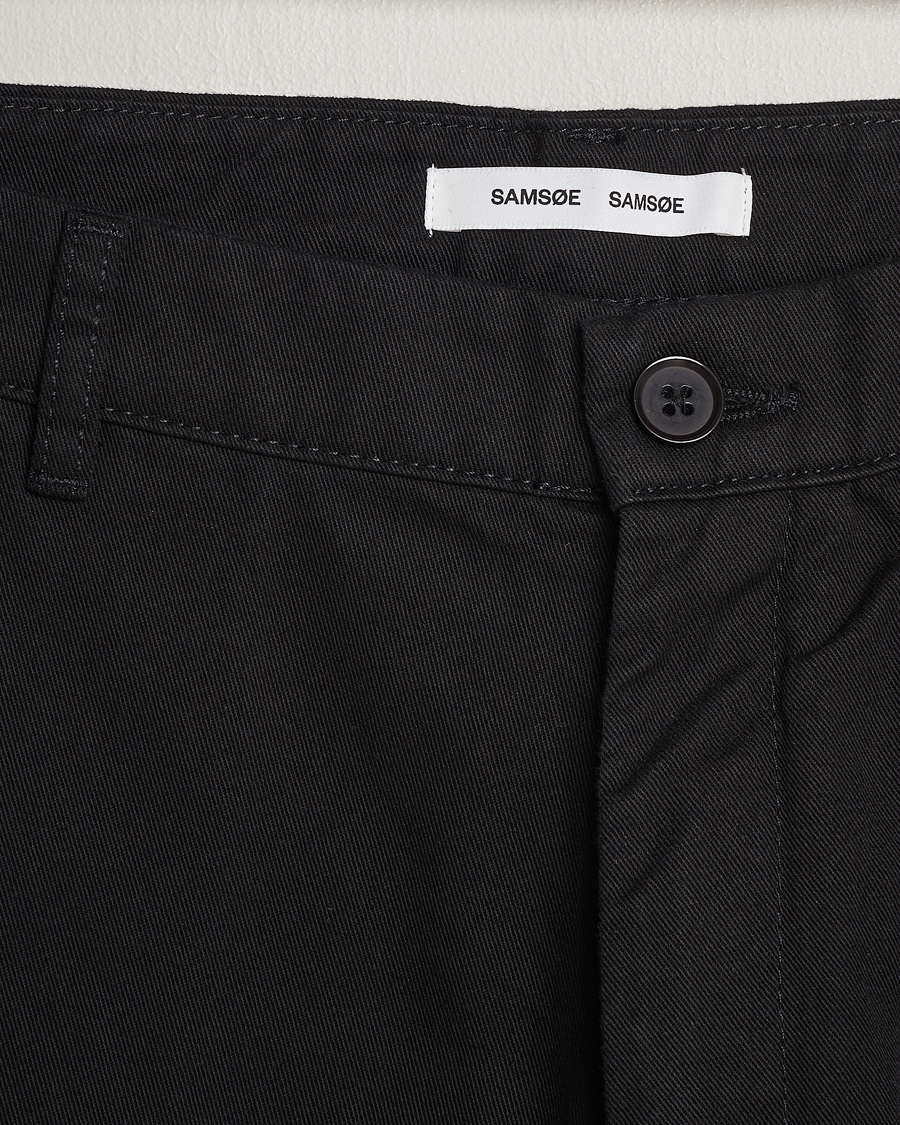 Heren | Broeken | Samsøe Samsøe | Johnny Cotton Trousers Black