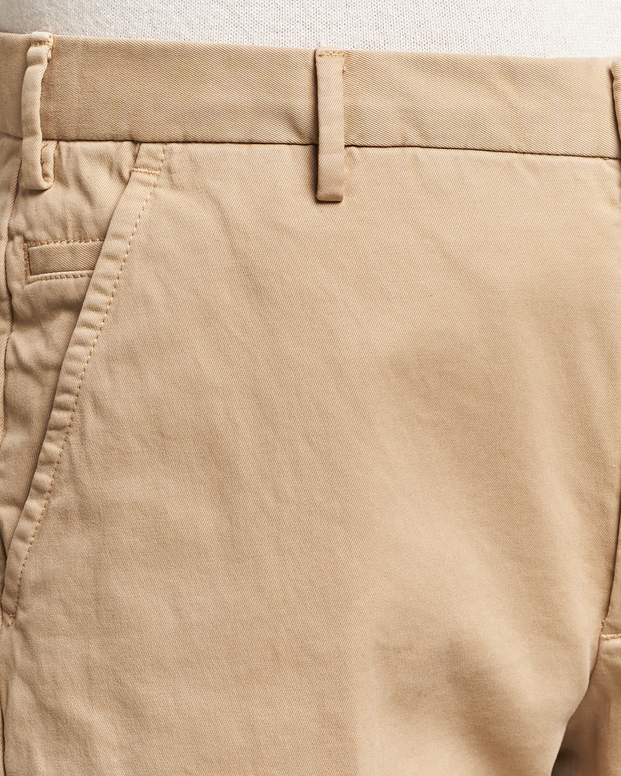 Homme | Pantalons | Incotex | Straight Fit Cotton Chinos Light Beige