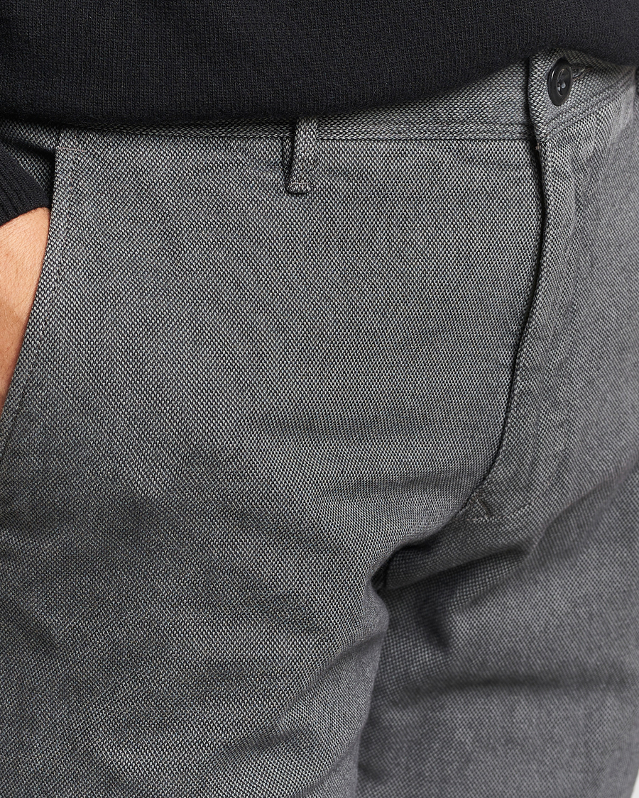 Heren | Broeken | Incotex | Slim Fit Overdyed Microstructure Slacks Dark Grey