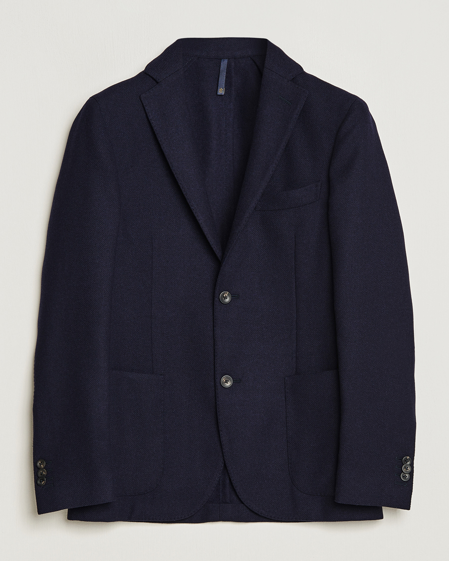 Homme | Blazers | Incotex | Montedoro Unconstructed Wool/Cashmere Blazer Navy