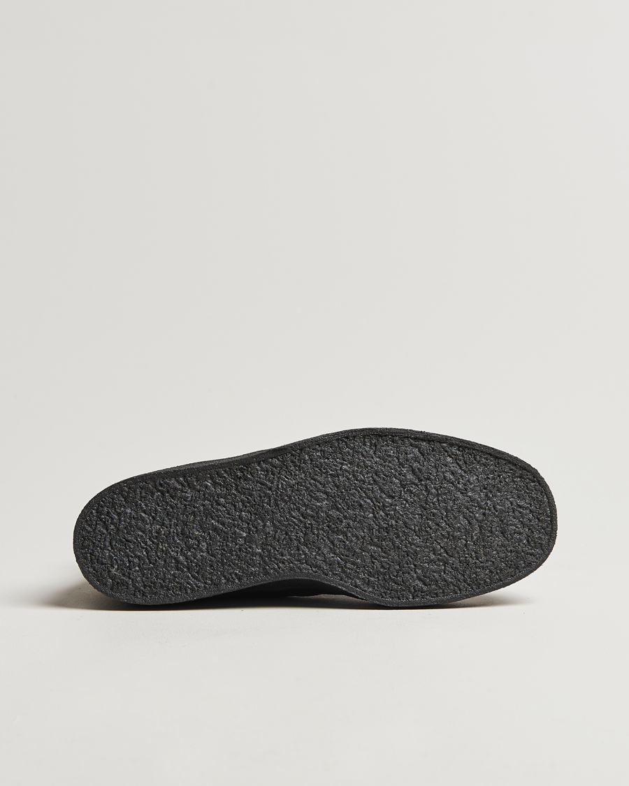 Homme | Sanders Sherling Lined Curling Boot Black Suede | Sanders | Sherling Lined Curling Boot Black Suede