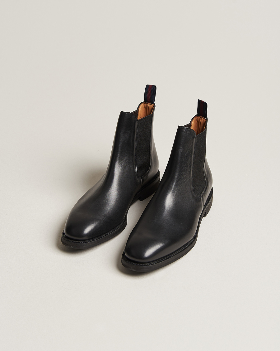 Homme | Sanders Liam Chelsea Boot Black Calf | Sanders | Liam Chelsea Boot Black Calf