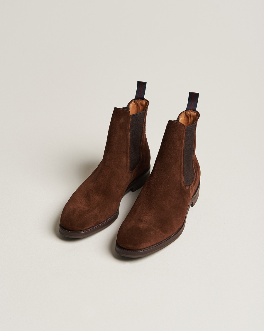 Homme | Sanders Liam Chelsea Boot Polo Snuff Suede | Sanders | Liam Chelsea Boot Polo Snuff Suede