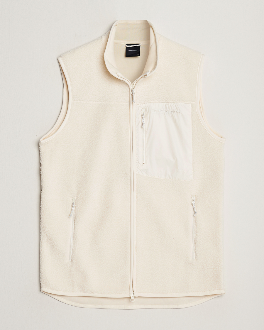 Homme | Peak Performance Pile Vest Vintage White | Peak Performance | Pile Vest Vintage White
