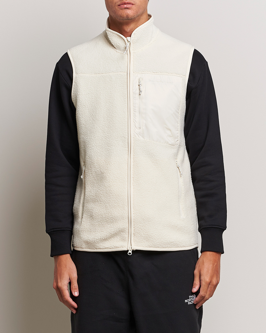 Homme | Peak Performance Pile Vest Vintage White | Peak Performance | Pile Vest Vintage White