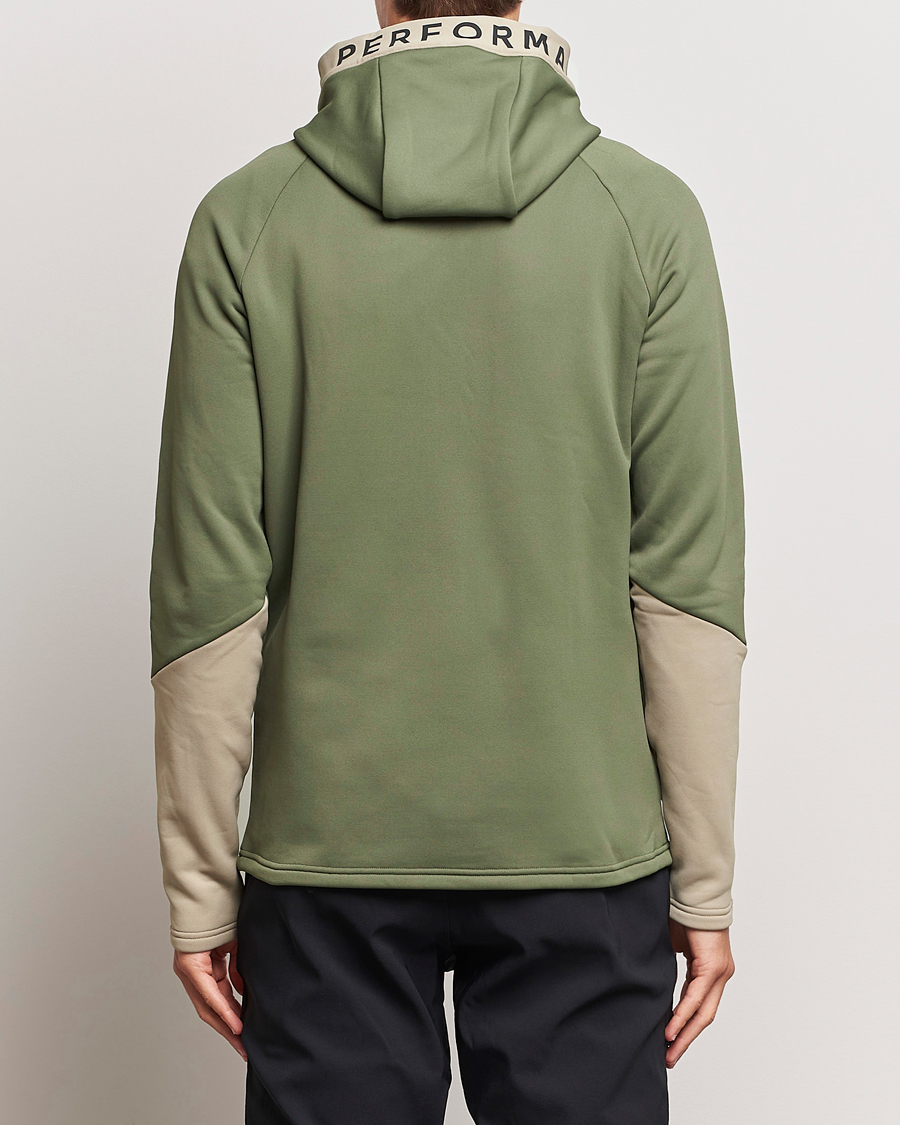 Homme | Pulls Et Tricots | Peak Performance | Rider Hooded Full Zip Pine Needle/Avid Beige