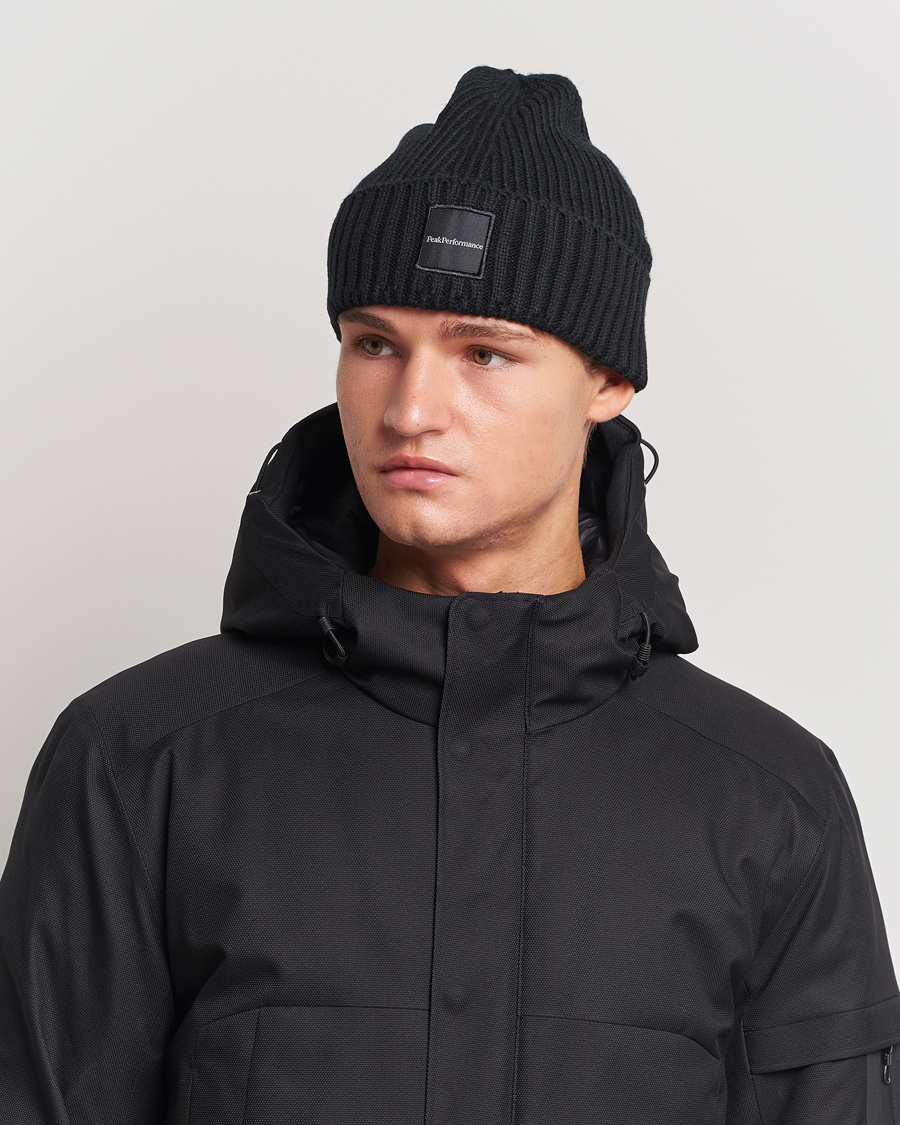 Homme | Peak Performance Cornice Ribbed Hat Black | Peak Performance | Cornice Ribbed Hat Black