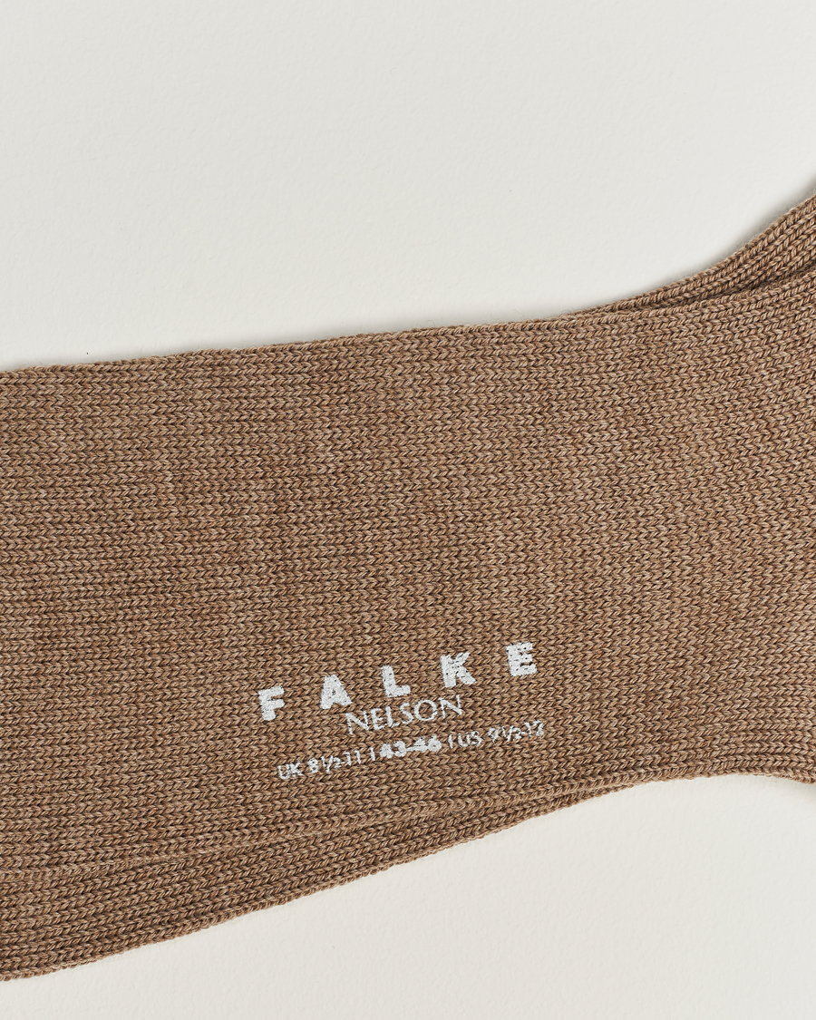 Heren | Ondergoed | Falke | Nelson Wool Boot Sock Nutmeg Melange