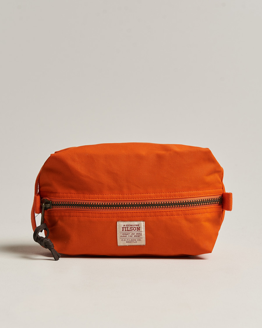 Homme | Filson Tin Cloth Travel Kit Flame | Filson | Tin Cloth Travel Kit Flame