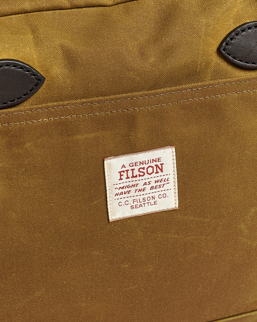 Homme | Sacs | Filson | Tin Cloth Compact Briefcase Dark Tan