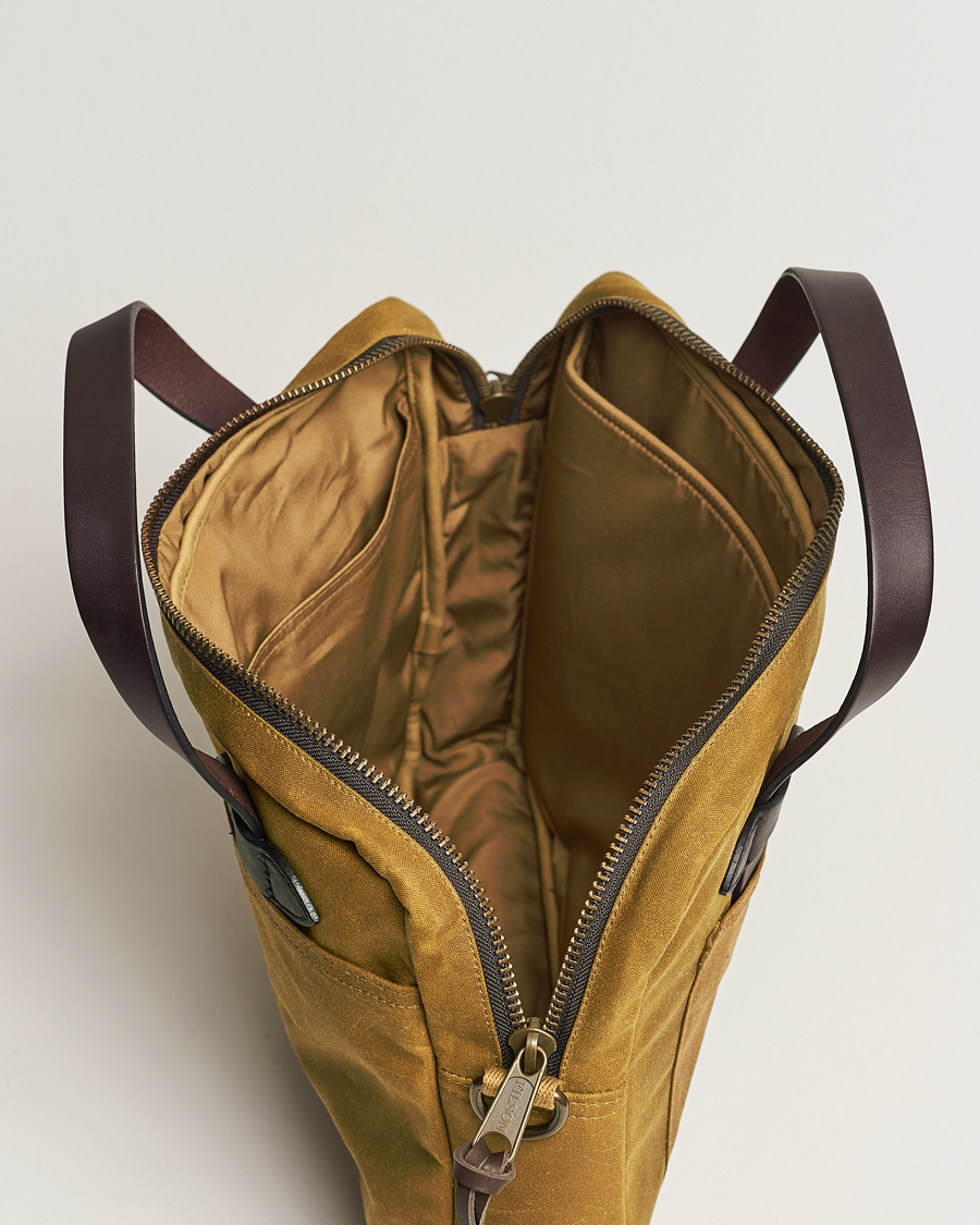 Homme | Sacs | Filson | Tin Cloth Compact Briefcase Dark Tan