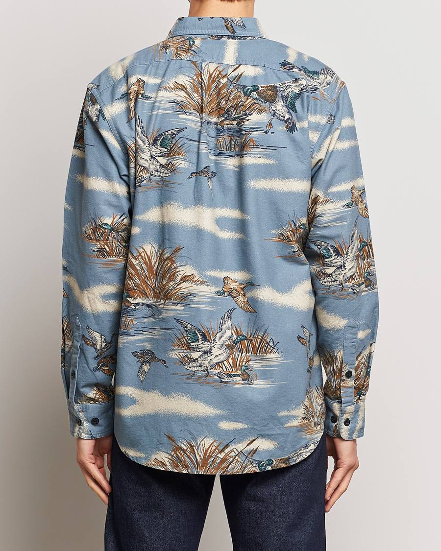 Homme | Chemises | Filson | Field Flannel Shirt Marsh Scenic/Blue