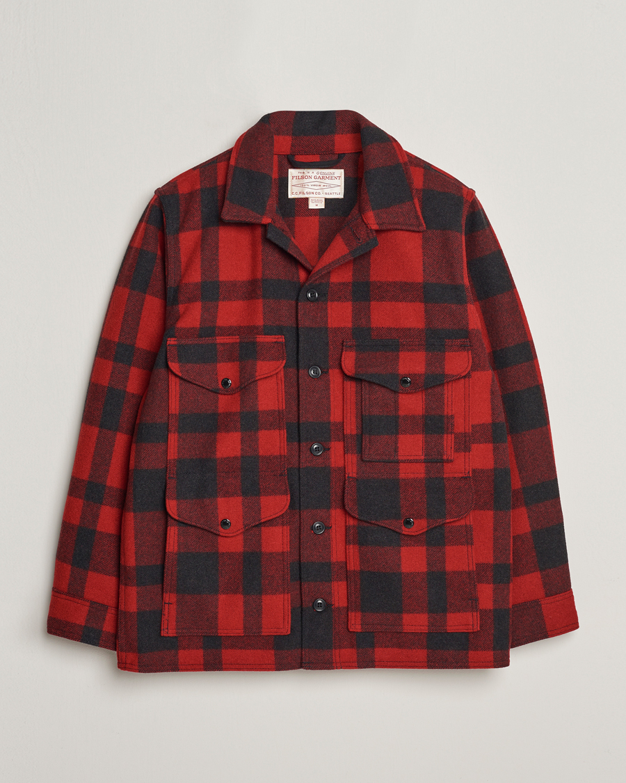 Homme | Manteaux Et Vestes | Filson | Mackinaw Wool Cruiser Red/Black Plaid