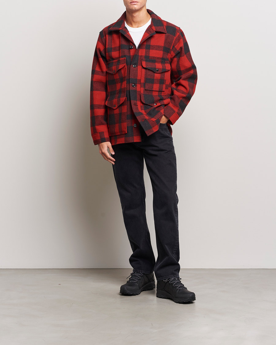 Homme | Manteaux Et Vestes | Filson | Mackinaw Wool Cruiser Red/Black Plaid