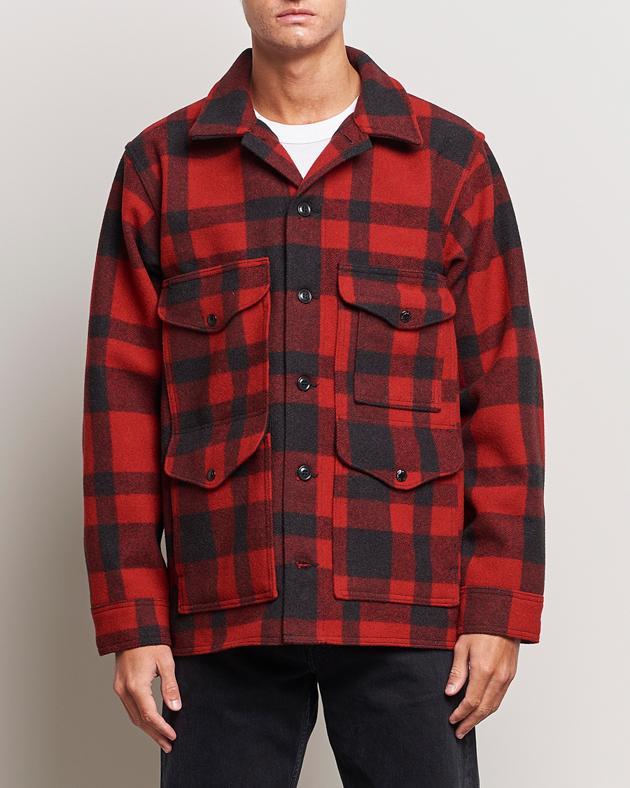 Homme | Manteaux Et Vestes | Filson | Mackinaw Wool Cruiser Red/Black Plaid