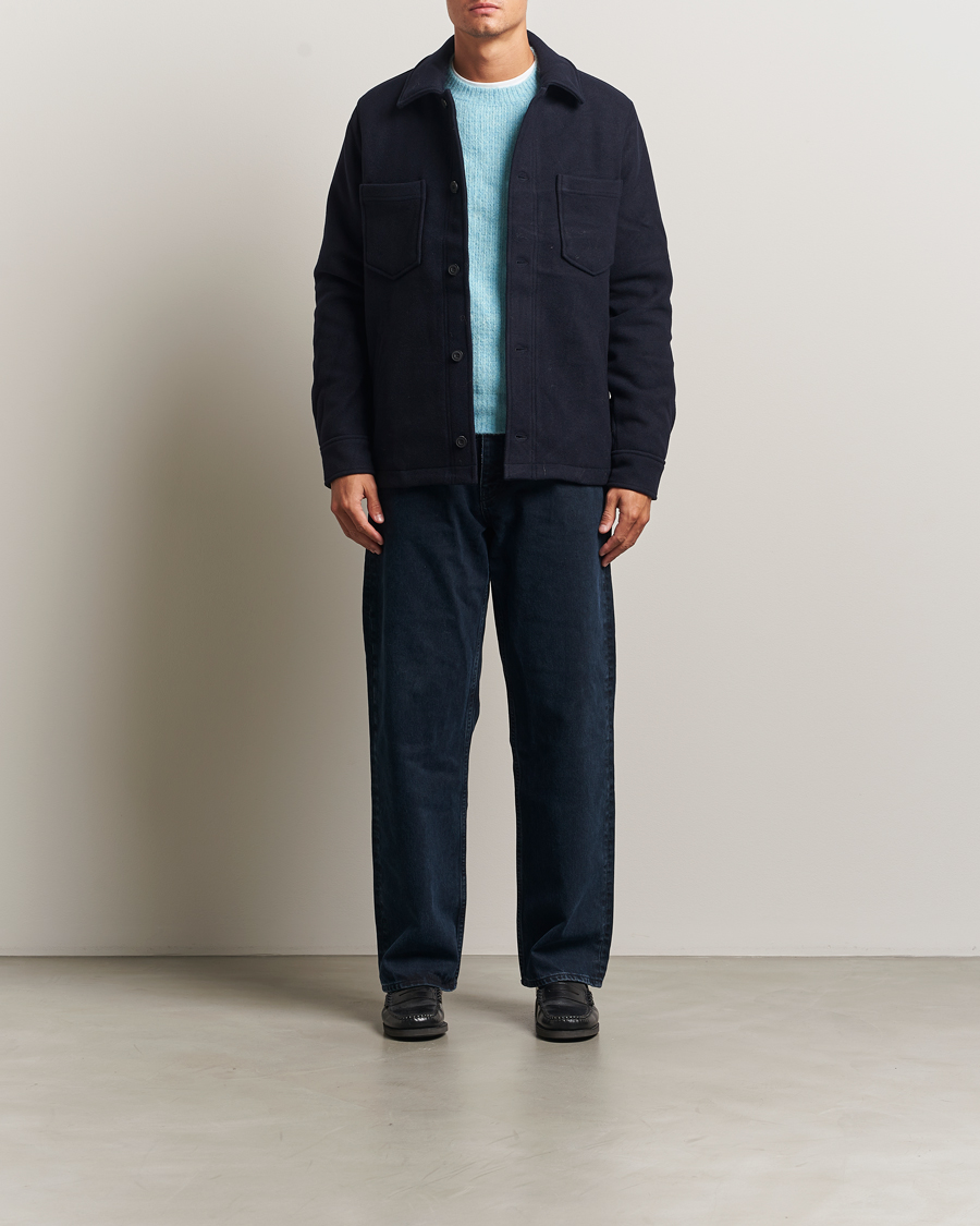 Homme | Manteaux Et Vestes | Samsøe Samsøe | Pally Padded Shirt Jacket Salute Navy