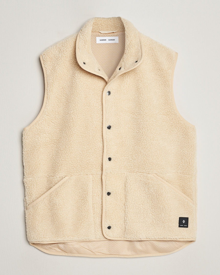 Homme | Gilets | Samsøe Samsøe | Carlo Fleece Vest Brown Rice