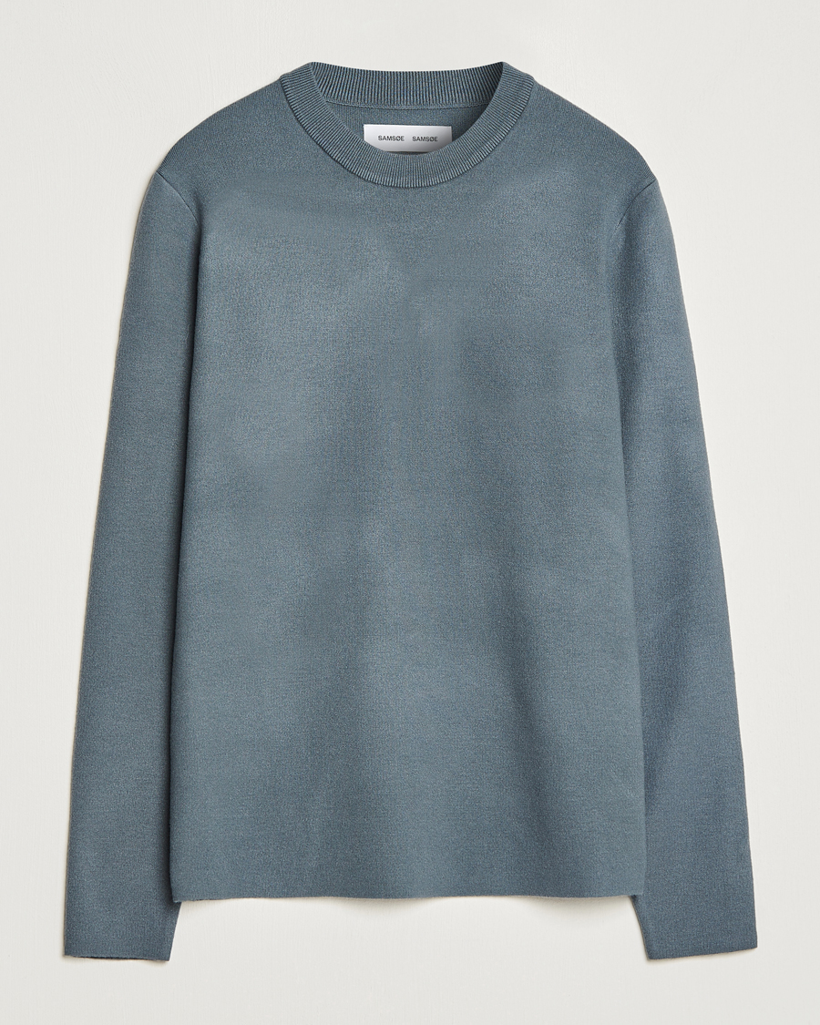 Homme | Pulls Et Tricots | Samsøe Samsøe | Samsøe & Samsøe Guna Crew Neck Stormy Weather